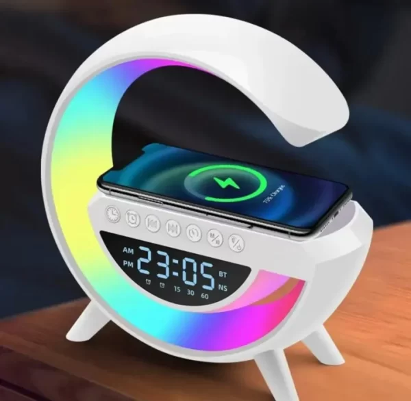 G Lamp with Wireless Charging and Bluetooth Speaker